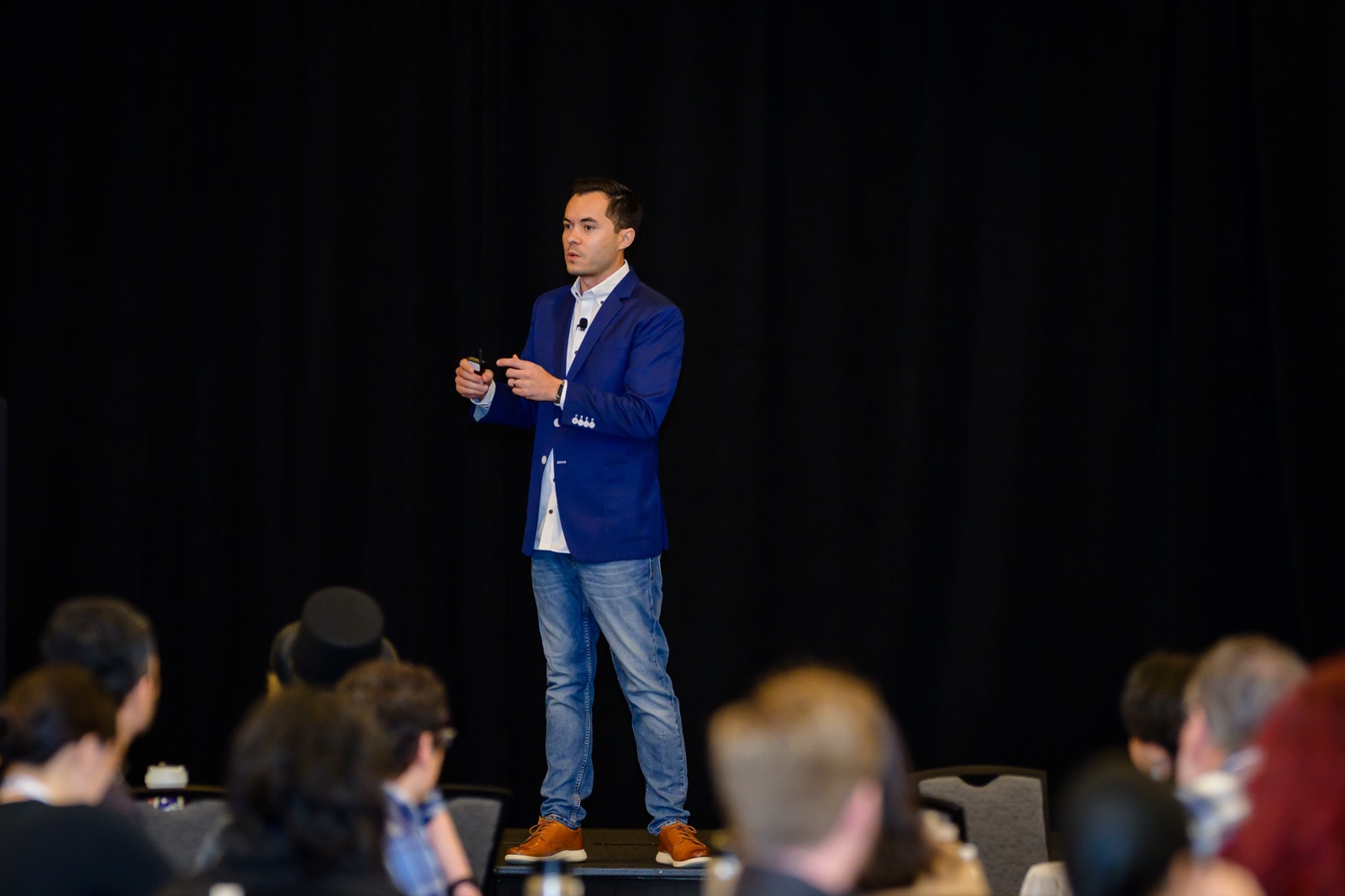 Ryan Vet presenting to audience